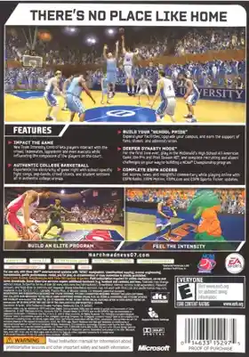 NCAA March Madness 07 (USA) box cover back